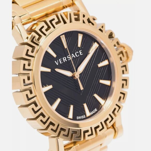 NEW Versace Gold Womens Analogue Watch Greca Watch